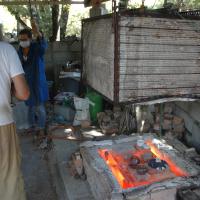 Cuisson raku . Stage poterie en Ardèche