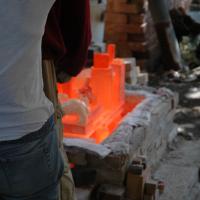 Cuisson raku . Stage poterie en Ardèche