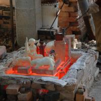 Cuisson raku . Stage poterie en Ardèche